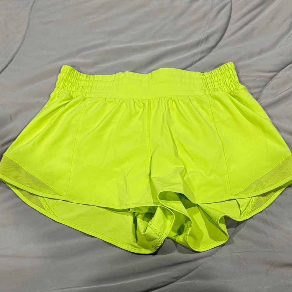lululemon athletica Neon Yellow Women's Athletic Shorts